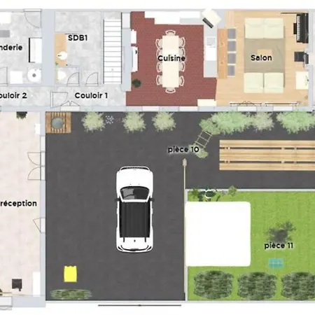 Maison De La Marquise, 15 Couchages, 200m2, Cour Privative, Salle De Reception, 4 Doubles, 1 Dortoir 7 Couchages, Linge En Option Villa