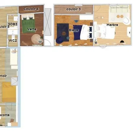 Maison De La Marquise, 15 Couchages, 200m2, Cour Privative, Salle De Reception, 4 Doubles, 1 Dortoir 7 Couchages, Linge En Option Villa *